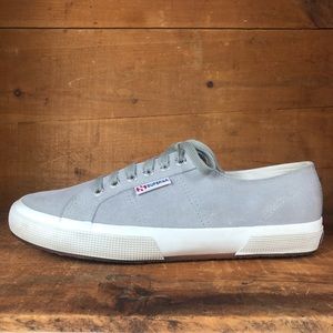 🔥Superga | Gray Suede Lace Up Sneakers